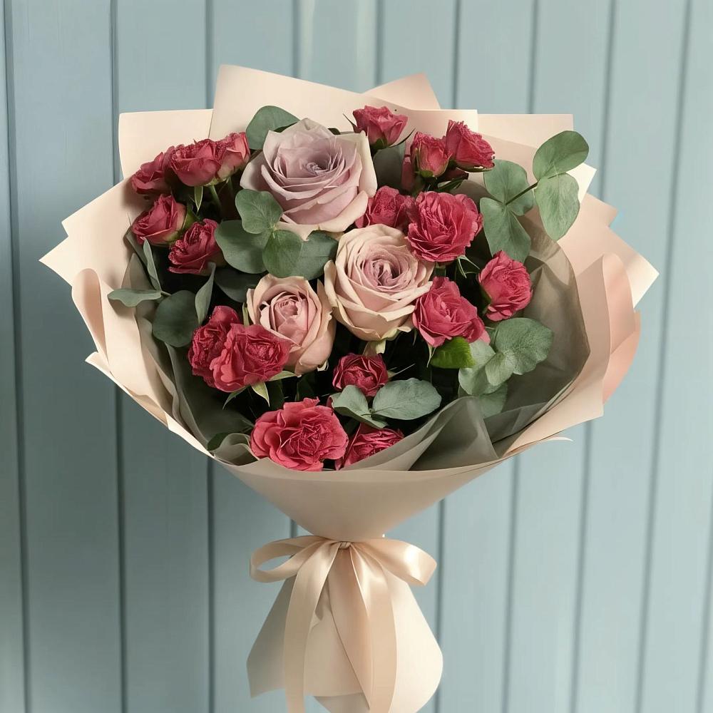 Букет цветов из: Гвоздики и Розы в Темиргоевской