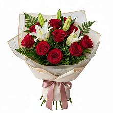 Букет цветов из:  Лилии и Розы в Темиргоевской
