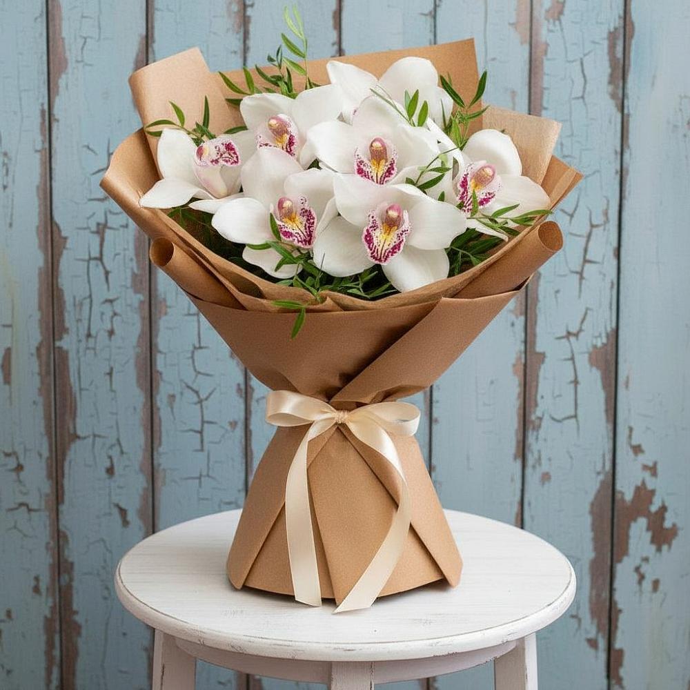 Букет цветов из: Орхидеи и Розы в Темиргоевской