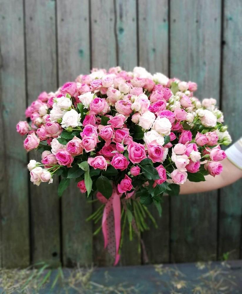 Букет Розовые кустовые розы Натали и Лав Лидия в Темиргоевской