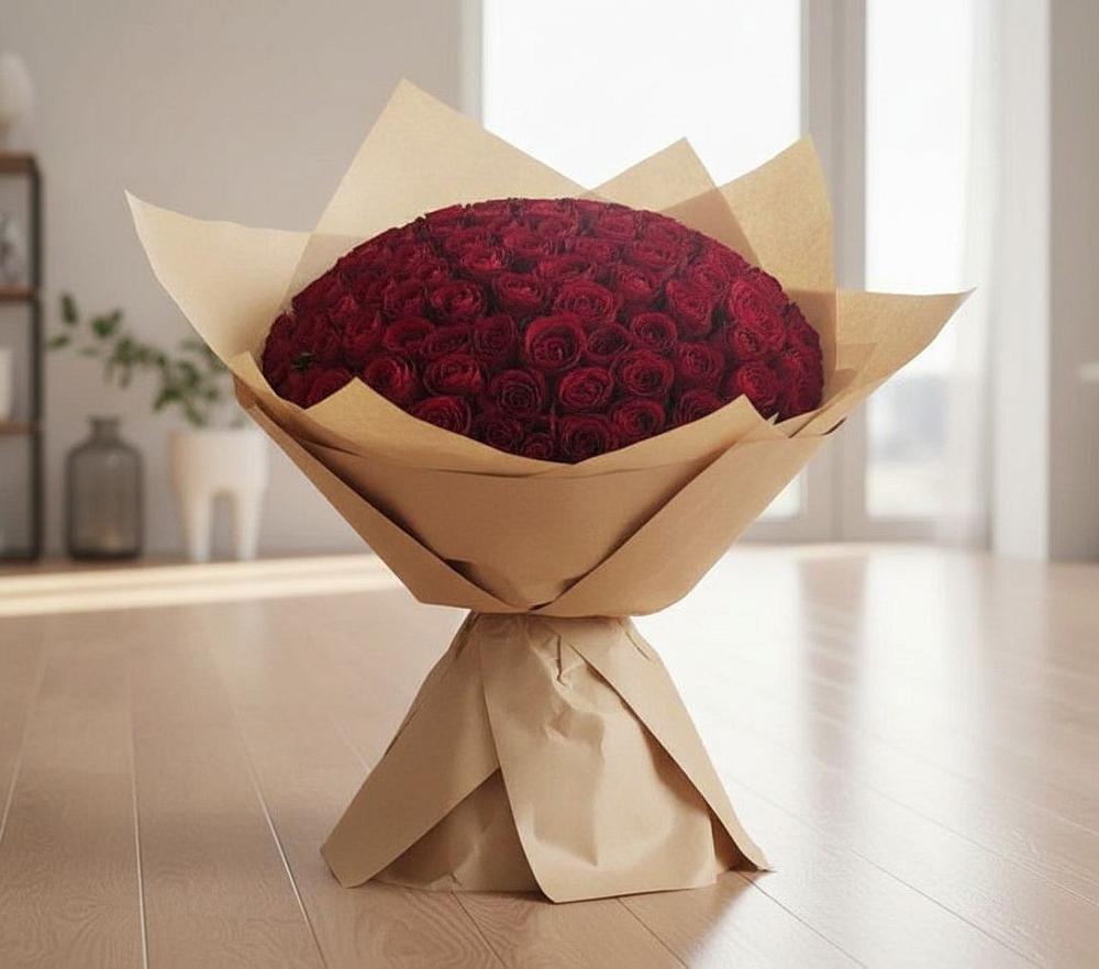 Букет 101 Красная роза в Темиргоевской