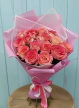 Букет 15 Розовых роз Равель в Темиргоевской
