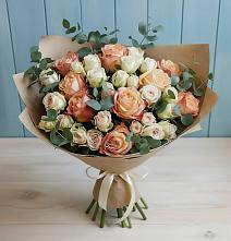 Букет цветов из:  Альстромерии и Розы в Темиргоевской